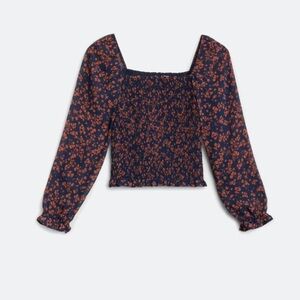 Lush Reyna Smocked Blouse